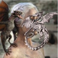 House of the Dragon 🏡🐲🐉 / Game of Thrones Триглав Дракон колие Таргериен герб, снимка 6 - Други ценни предмети - 23258377