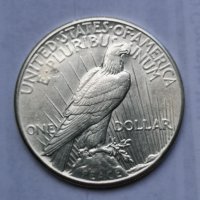Rare ONE PEACE DOLLAR 1928 Philadelphia Mint UNC , снимка 2 - Нумизматика и бонистика - 26040868