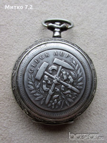 Каса за стар сребърен джобен часовник, снимка 1