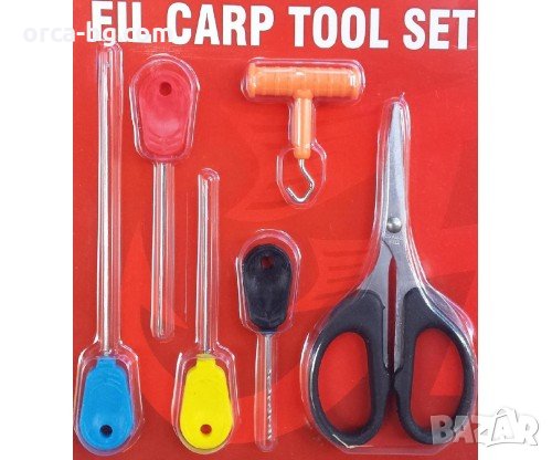 Комплект инструменти за риболов EXTRA CARP TOOL – игла, ножица, кука, снимка 1