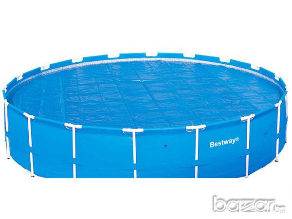 Соларно покривало за кръгъл басейн 305см, снимка 1