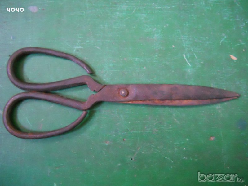 старинна кована абаджийска ножица, снимка 1