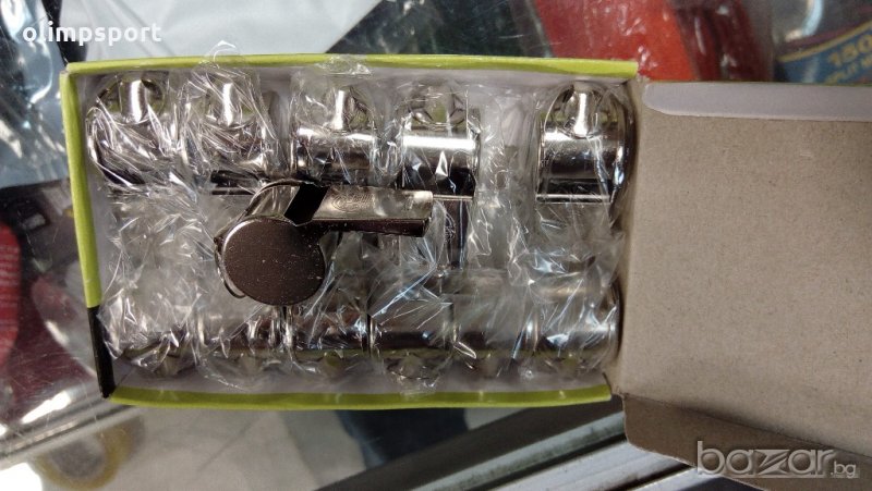 метална свирка нова с топче , снимка 1