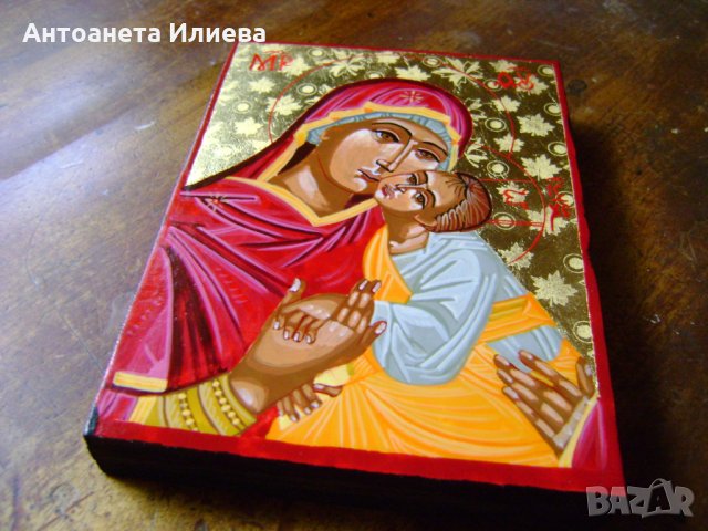 Икона Св. Богородица -Умиление, снимка 2 - Икони - 25084748