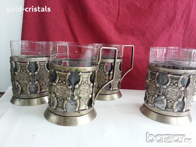   стакани подстакани мелхиор ссср, снимка 11 - Антикварни и старинни предмети - 20331826