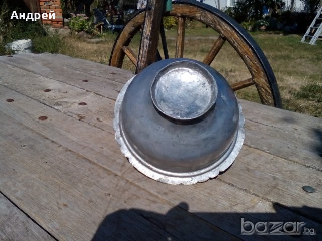 Старинна медна,бакърена купа, снимка 5 - Антикварни и старинни предмети - 19308263