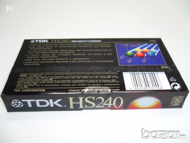 Видеокасета TDK HS E-240 - НОВА, снимка 4 - Други - 17277225