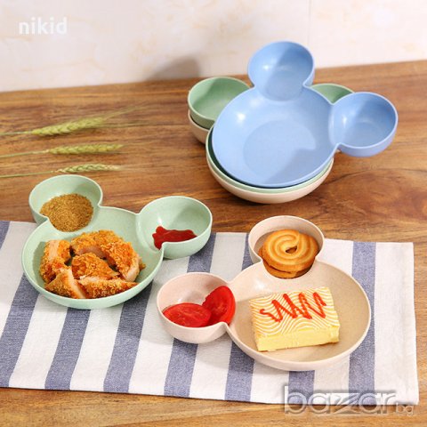 Детска пластмасова чиния купа Мики Мини Маус поднос , снимка 1 - Чинии - 20659830