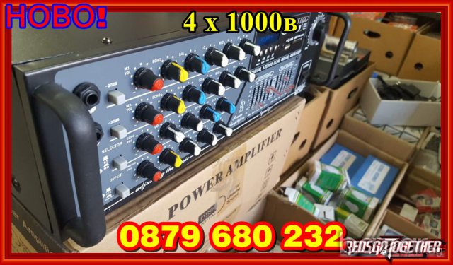 4 х1000 вата Домашен усилвател/стъпало + караоке- аудио усилвател, снимка 2 - Караоке - 17802838