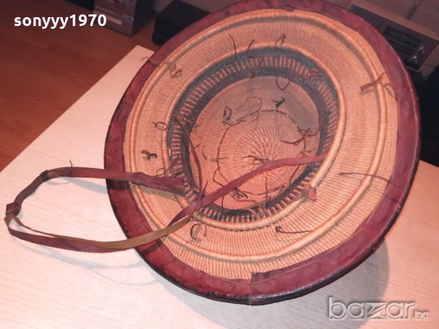 автентична тибетска/монголска шапка-46х22см-внос швеицария, снимка 10 - Колекции - 20285414