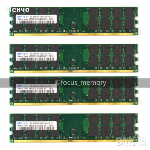 РАМ памет RAM Samsung 8GB 2x4GB DDR2-800 за AMD процесори части за компютър 