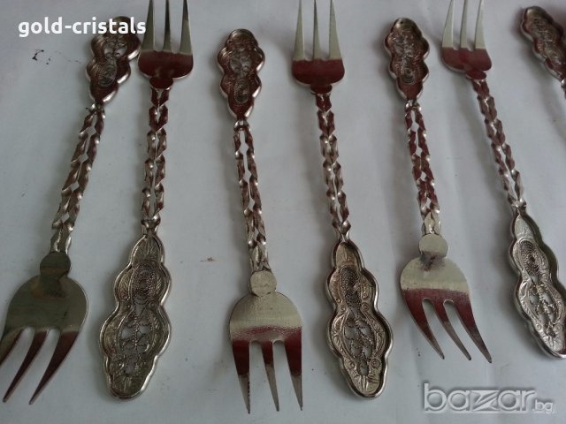  вилици и лъжици филигран, снимка 7 - Антикварни и старинни предмети - 19994504