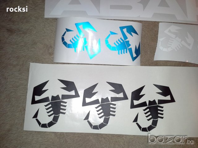 Стикери Абарт, снимка 10 - Аксесоари и консумативи - 14656933