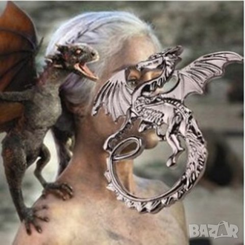 House of the Dragon 🏡🐲🐉 / Game of Thrones Триглав Дракон колие Таргериен герб, снимка 6 - Други ценни предмети - 23258377