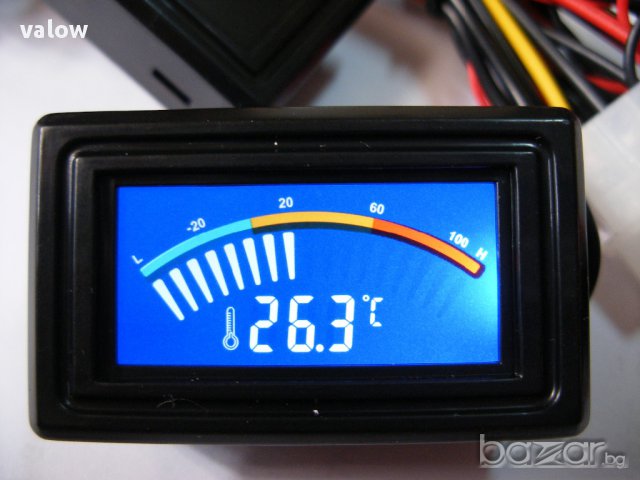 Панелен цифров LCD термометър със скала автомобил хладилник компютър, снимка 4 - Други инструменти - 10968842