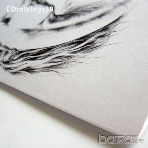 Картичка "Кон II" /отпечатана от моя оригинална графика/, снимка 4 - Други - 19677536