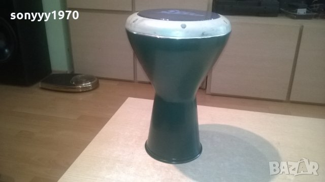 ГОЛЯМА ЗЕЛЕНА ТАРАМБУКА 40х25см-МЕТАЛНА-нова от сирия, снимка 4 - Ударни инструменти - 25872787