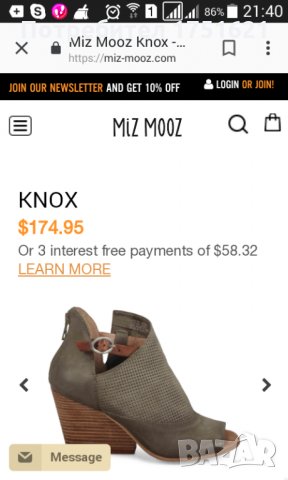 Нови стилни сандали MIZ MOOZ ном.39, снимка 7 - Сандали - 24841571
