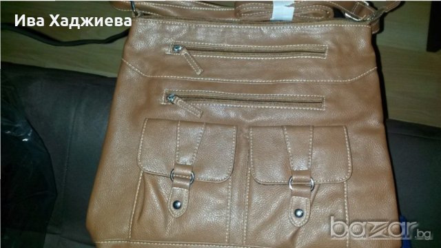 Чанта, кафява, еко кожа, снимка 2 - Чанти - 18440165