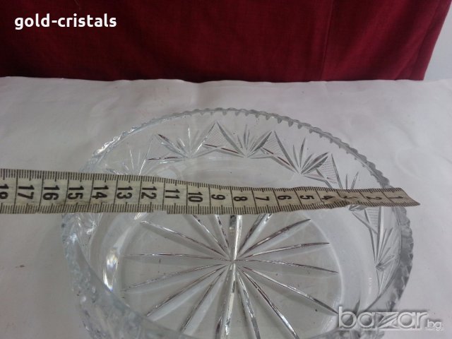 кристална купа , снимка 3 - Антикварни и старинни предмети - 19293419