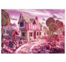 Диамантен гоблен"Розова захарна къщичка", снимка 1 - Гоблени - 25799799