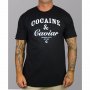 ХИТ! Мъжка тениска COCAINE с CAVIAR дизайн! Бъди различна, поръчай тениска С Твоя Снимка!