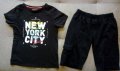 Детски лот къси панталони и тениска Primark, размер 128, снимка 1 - Детски къси панталони - 25671238