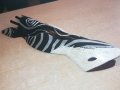дървена маска-зебра-50х15х8см-внос швеицария, снимка 4