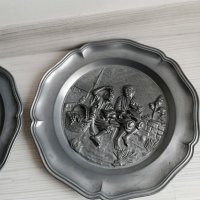 Немска цинкова чиния, снимка 6 - Декорация за дома - 23825680