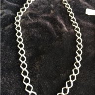 Дамски сребърен ланец, снимка 3 - Колиета, медальони, синджири - 8751601
