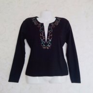 Petite,прекрасна блуза с камъни, размер М , снимка 2 - Блузи с дълъг ръкав и пуловери - 18363088