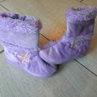 Детски лилави пантофи, тип ботуш, размер 23, стелка 14см , снимка 7 - Бебешки обувки - 13331451