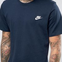 Nike T-Shirt Navy Futura - страхотна мъжка тениска, снимка 2 - Тениски - 25823196