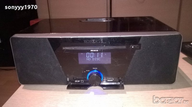 roberts mp-sound 53-iphone/usb/sd card/aux/cd-внос англия, снимка 1