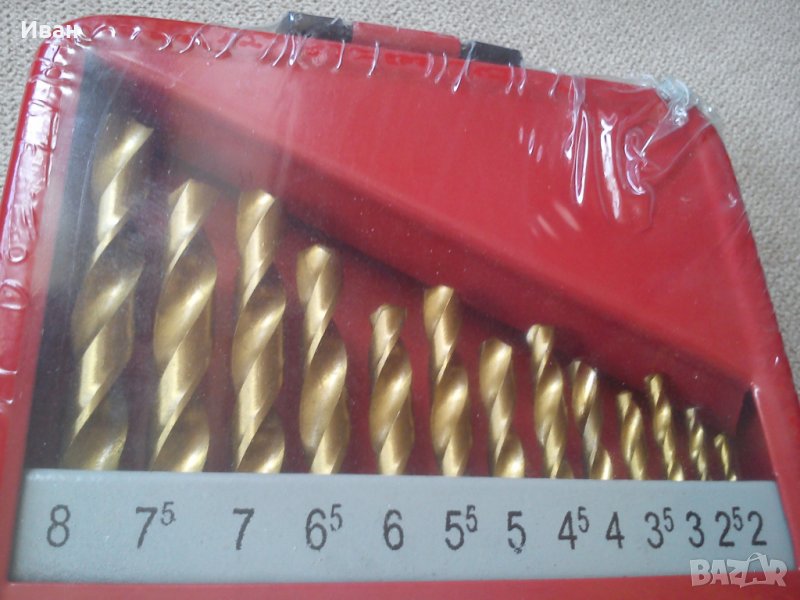 *ТОП* Комплект бургия бургии свредла свредло за метал в метална кутия, снимка 1