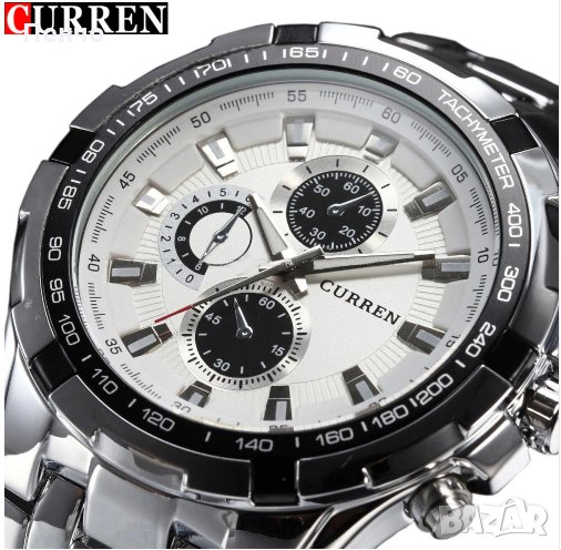 2019 нов марков луксозeн стоманен мъжки бизнес кварцов ръчен водоустойчив часовник часовници военен , снимка 1