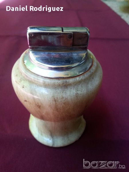 Настолна Стара Германска Запалка от Оникс , снимка 1