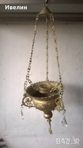 старо кандило от бронз, снимка 1