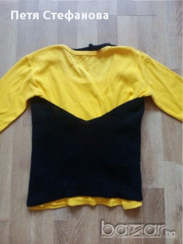 дамска блуза с елече, снимка 3 - Блузи с дълъг ръкав и пуловери - 16066074