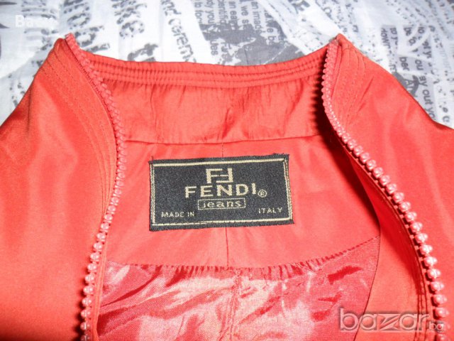 100 % FENDI оригинално автентично дамско сако 100 % silk, снимка 6 - Сака - 12703913