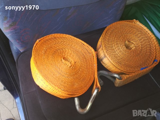 колан от тир-за теглене или укрепване-9 метра с метална кука, снимка 2 - Аксесоари и консумативи - 22285125