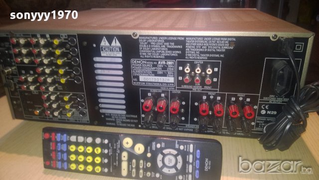 denon avr-2801-7-chanel saraund receiver-3-optical-8-s video-japan-от швеицария, снимка 16 - Ресийвъри, усилватели, смесителни пултове - 9062669