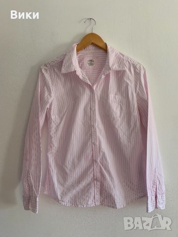 H&M дамска риза в бяло и розово, снимка 3 - Ризи - 24719247