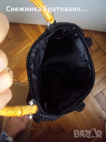 Дамска плетена чанта на 1 кука, снимка 2 - Чанти - 22551864