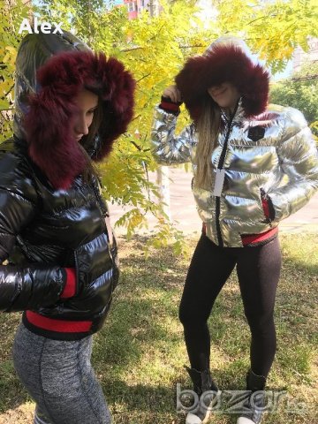 Черен петък!!!Дамско късо яке/реплика/естествен косъм, снимка 5 - Якета - 19614695