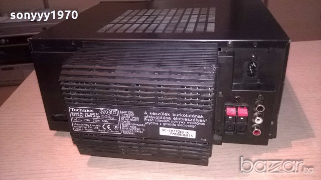 technics se-ch770-amplifier-japan-за ремонт-внос швеицария, снимка 10 - Ресийвъри, усилватели, смесителни пултове - 18426148