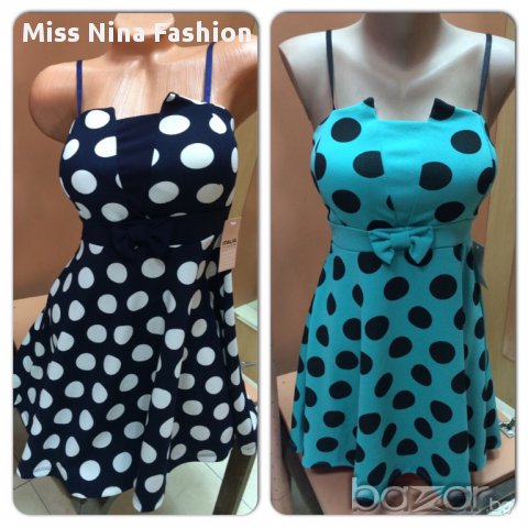 Кукленска Рокля на точки, снимка 2 - Рокли - 10539931