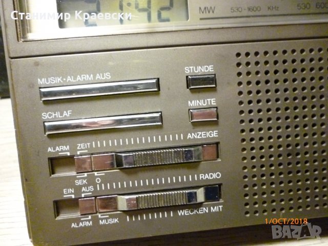 ELITE electronic- tr 1200 uhrenradio - vintage 89 - финал, снимка 2 - Радиокасетофони, транзистори - 23051985