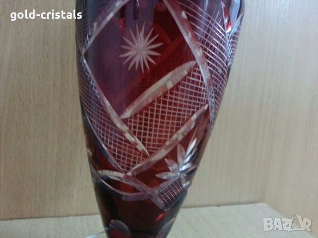 Сервиз кристални чаши цветен кристал , снимка 15 - Антикварни и старинни предмети - 24686579