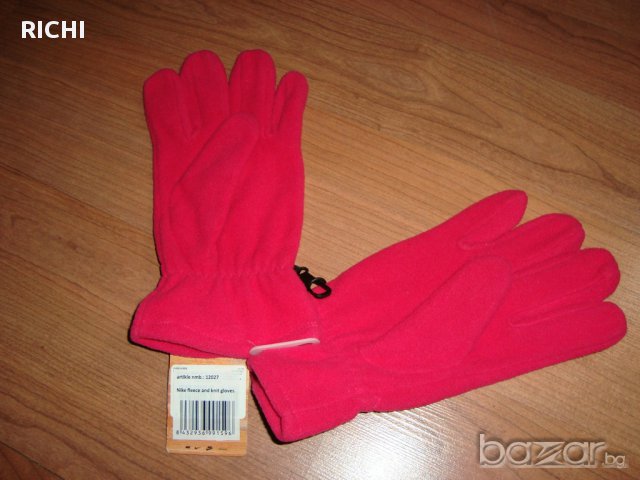 NIKE - нови цикламени поларени ръкавици, снимка 3 - Шапки - 13218650